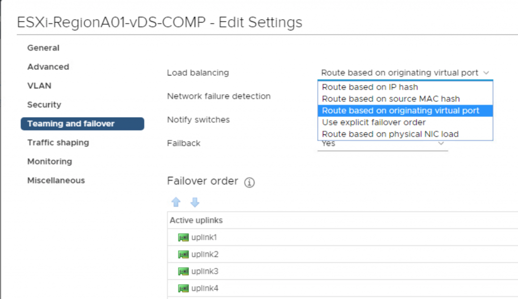 vSwitch Load Balancing Algoritmaları – Sistem Yönetimi